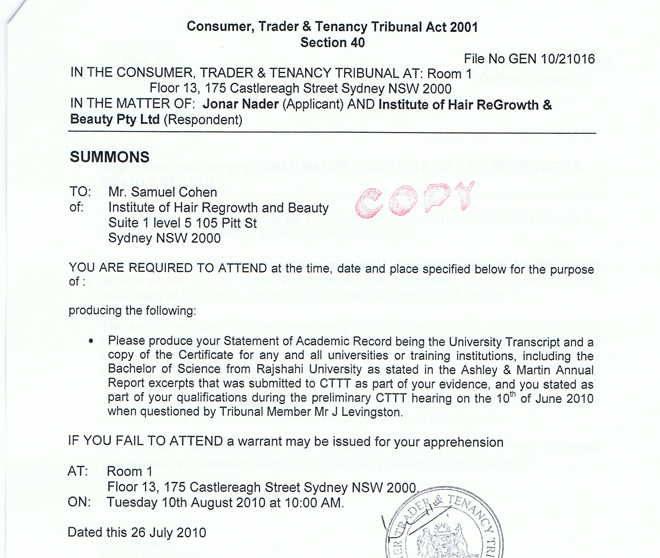 How to write a letter to the tenancy tribunal